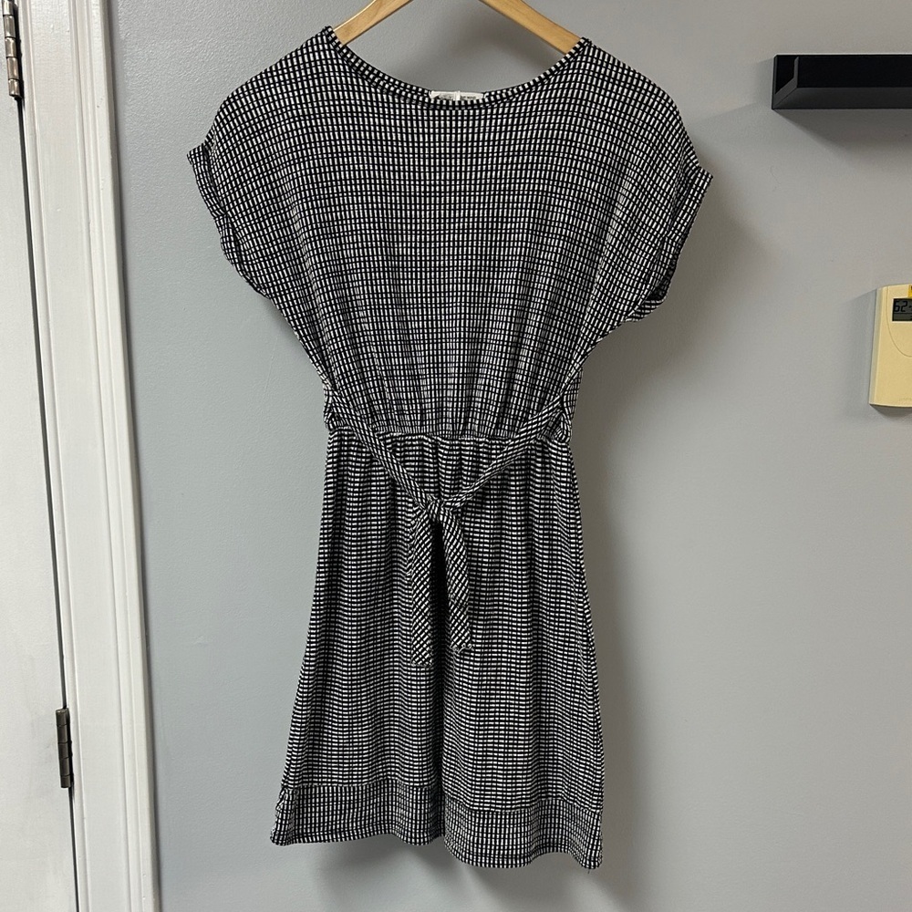 Caution to the Wind Checkered Dress